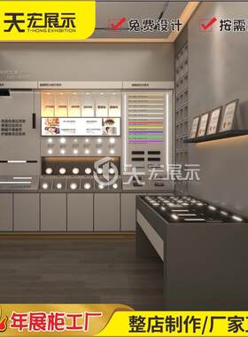 led灯具产品展木示主柜制作筒 门店展厅质烤漆无278灯高柜灯展架