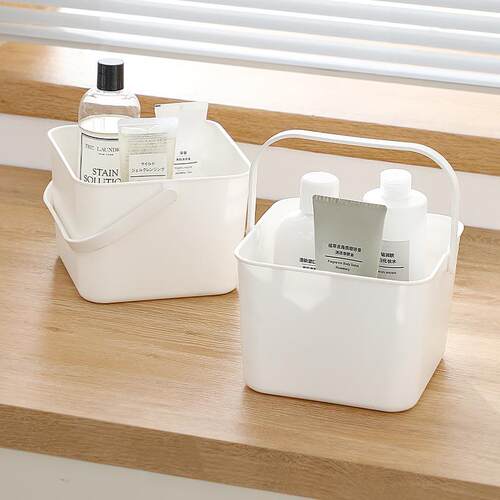 Japanese-style square storage basket, bathroom hand-held bat