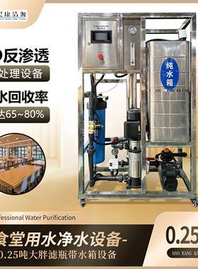 小型食堂用水RO反渗透设备地下水过滤设备净化水软化水设备纯净水