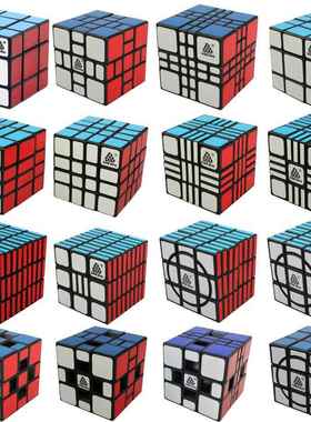 智力乐园奥斯卡三阶混元魔方3X34X4混元增强虫洞338/339路障