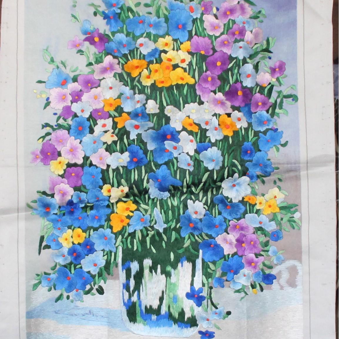 苏州手工刺绣画客厅书房装饰画苏绣挂画花鸟未装裱厂家生产