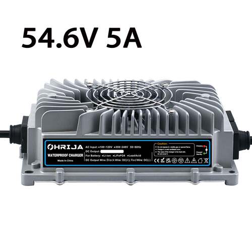 防水IP67 54.6V5A高品质防水电池充电器13串 锂离子电池充电器