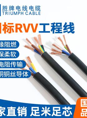 用胜牌现53(RVV)23/4/5芯国标电源线工业设备BEB安防系货统/线