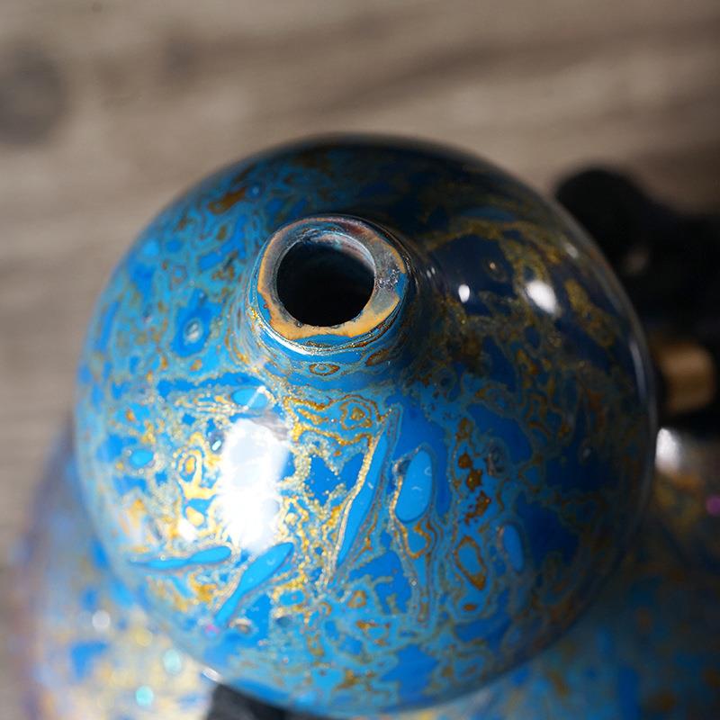 福州非遗大漆葫芦酒壶摆件中式摆饰手工髹漆肌理螺钿黑金菠萝漆