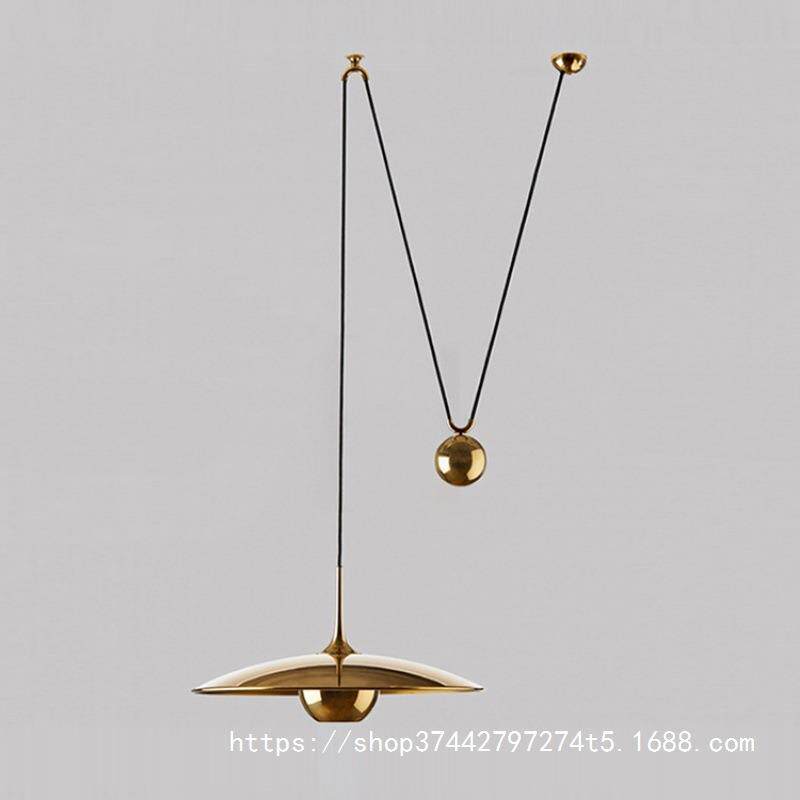 北欧后现代创意高度可调滑轮飞碟吊灯橱窗餐厅个性设计师样板房灯