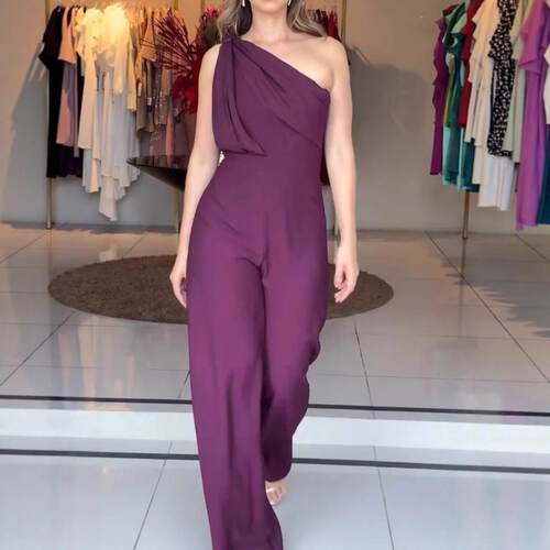 Women's slanted neck sleeveless strapless zipper waist