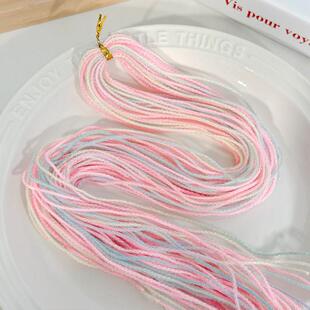 儿童翻花绳的花绳子专用绳学生彩虹彩色绳子小学生挑花绳编花绳