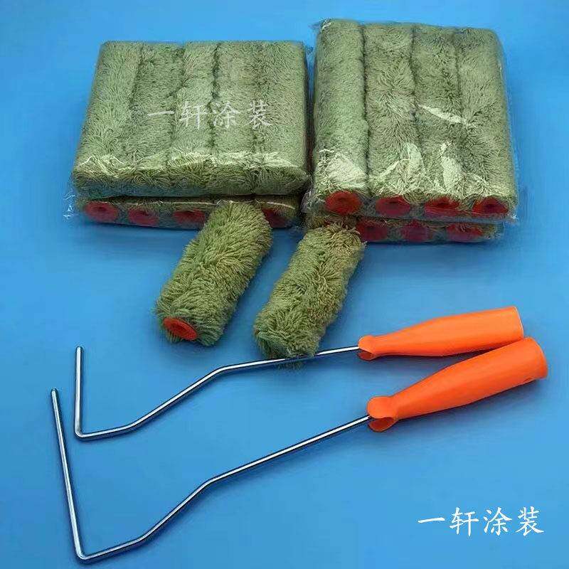 粗长毛大拇指滚筒刷4寸6寸8寸油漆乳胶漆涂料船用边角拇指滚筒刷