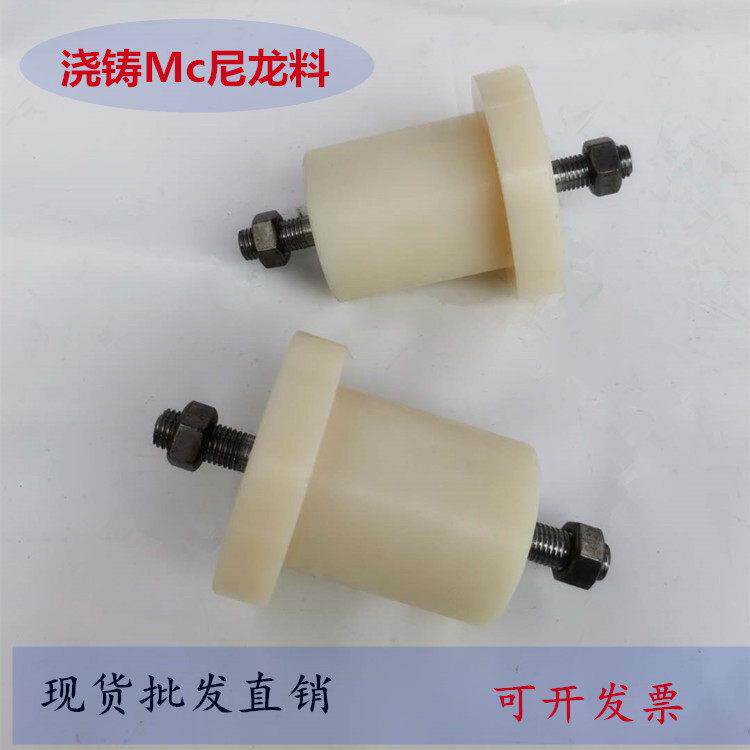 尼龙单侧t型轨道滑轮浇铸mc尼龙料火车铁路钢轨绝缘胶轮重型槽轮