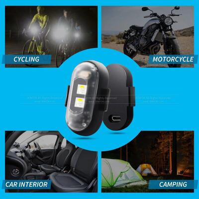 RGB Led Aircraft Strobe lights Motorcycle Lights LED Flash P