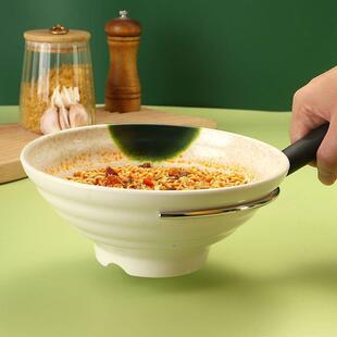 家用不锈钢端碗叉子防滑防烫隔热取碗器商用端砂锅汤碗夹子碗日式