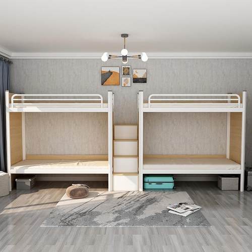 上下铺铁架床学生员工人宿舍人才公寓家用高低青旅上下双层床