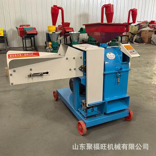 干湿两用超细牧草打浆机青草皇竹草粉碎机玉米秸秆养殖场碎草机