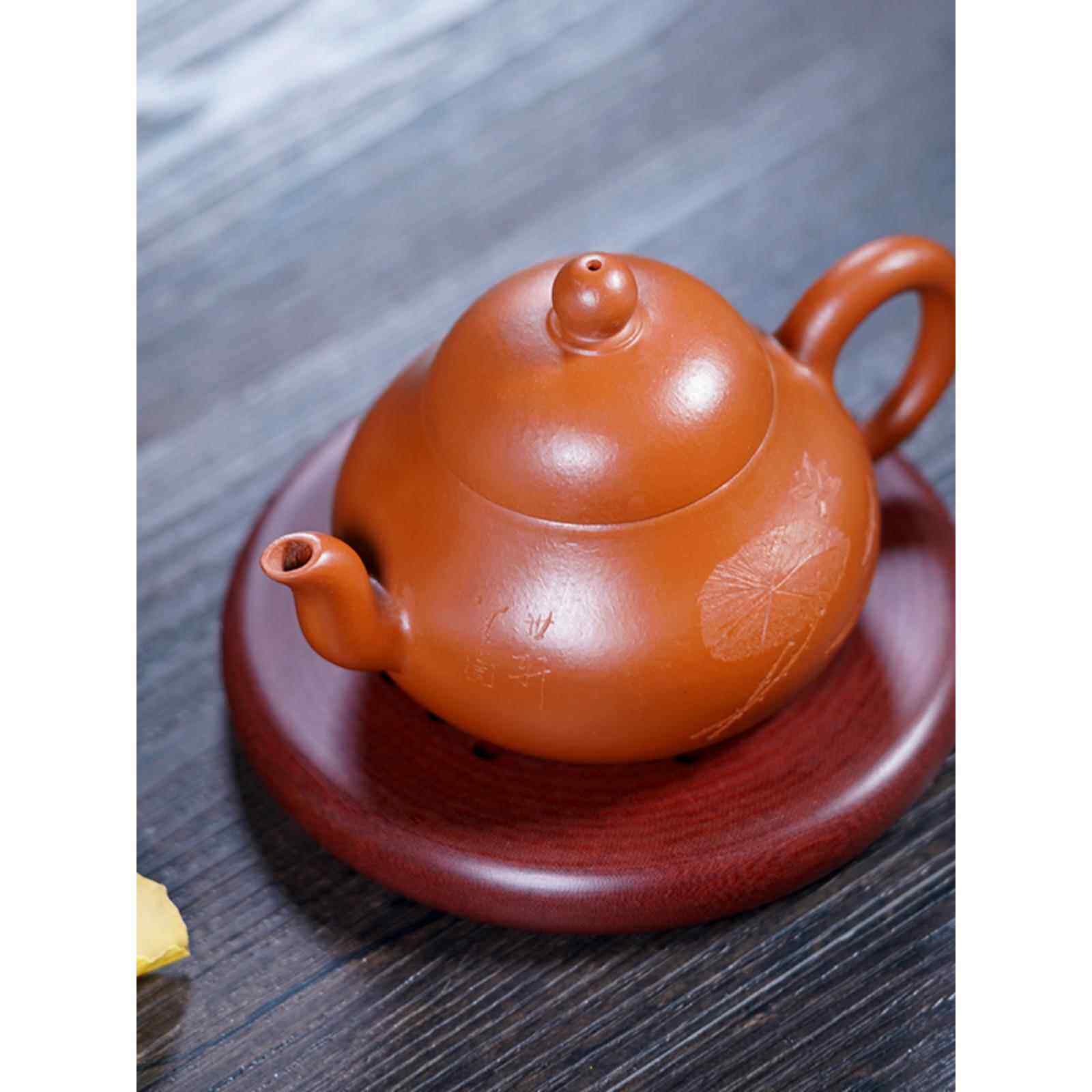 创意新产品，简单而薄的易排水的电木锅，锅垫，石头茶盘，茶具，