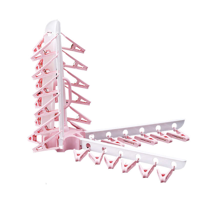 36夹衣架多功能防风晾衣夹 塑料可折叠多头晾衣架 晾衣夹子晒袜架