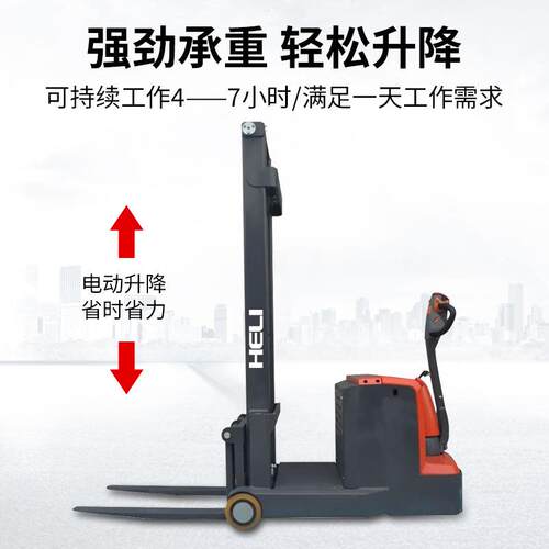 合无力腿配重CPD10-J动1吨小型衡重式全194电平自动堆高升降叉车