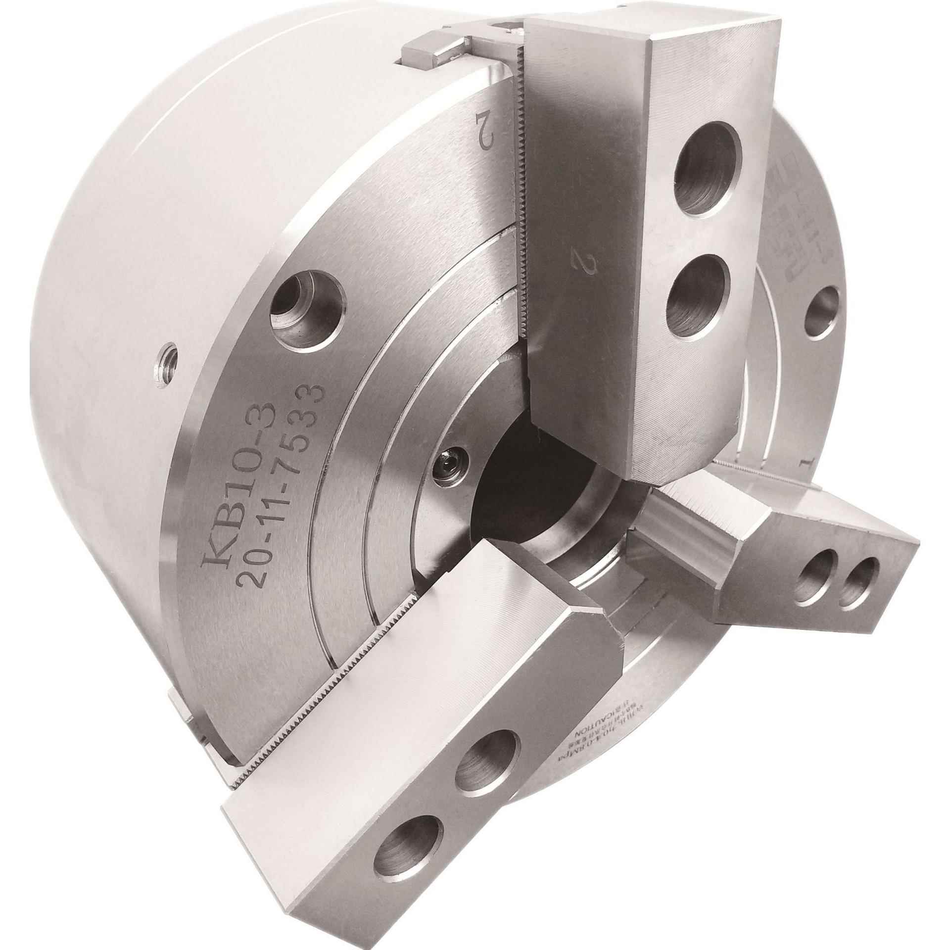 倍得福中空/半通孔三爪气动卡盘全钢体机床车床KB08-3高精度自动