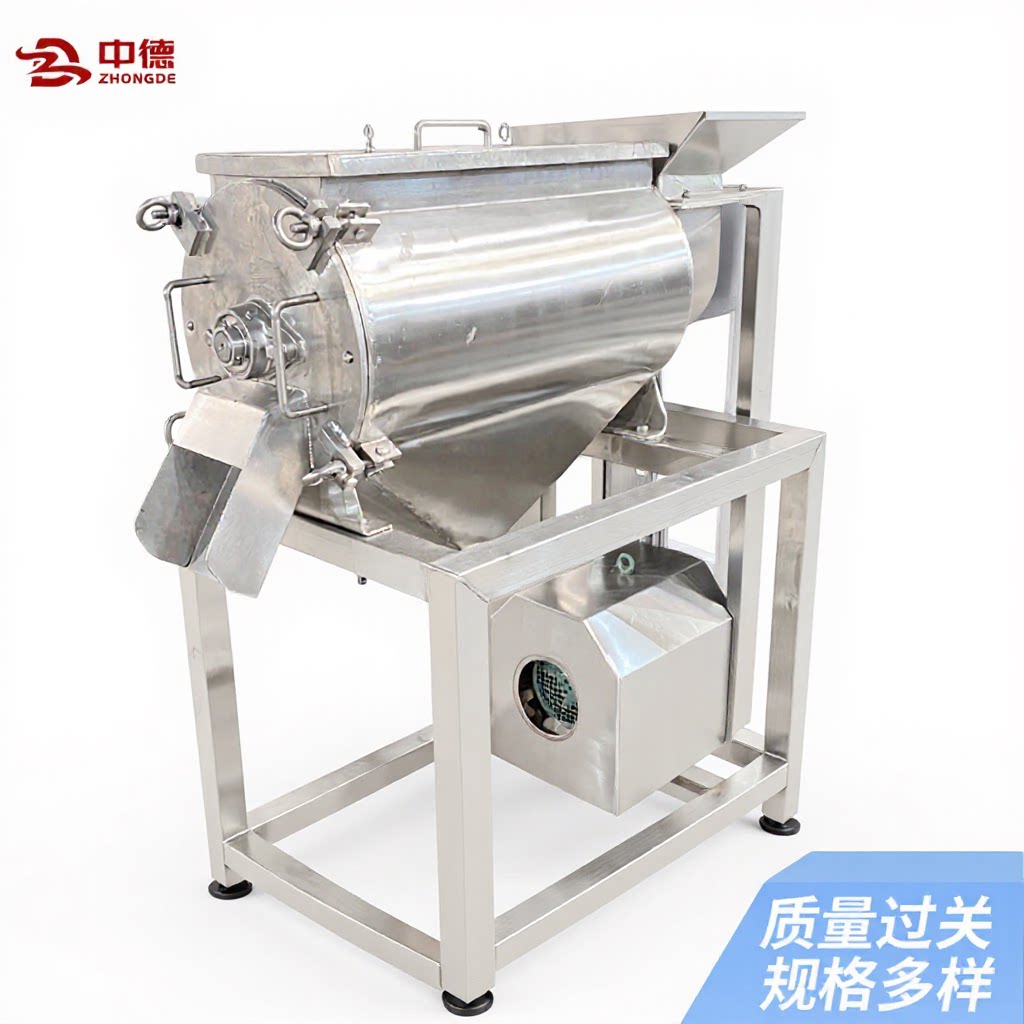 单道打浆机工业商用红枣芒果蓝莓番石榴榨汁机去皮去核打浆机