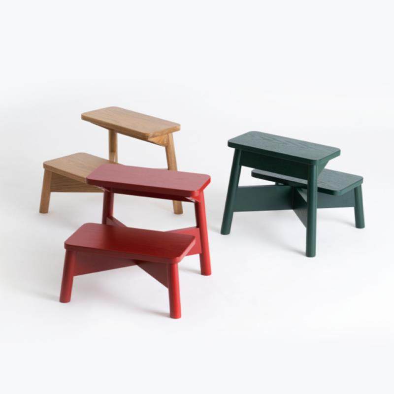sort中国PUPUPULA双层儿童台阶凳子实木踏脚凳北欧设计梯凳换鞋凳