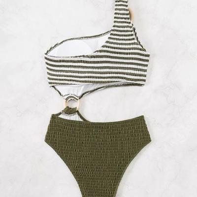 One shoulder swimsuit one piece sexy bikini swimsuit