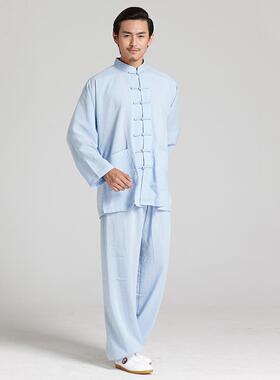 正品太0极拳服棉新麻225夏季款男女太极练拳服八段锦中式武术习服