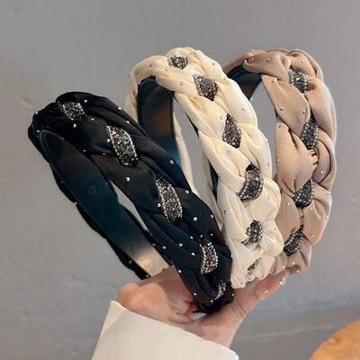 Women Korean Fashion Headband Girls Vintage Soft Fabric Broa