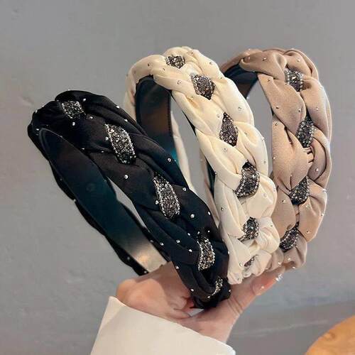 Women Korean Fashion Headband Girls Vintage Soft Fabric Broa