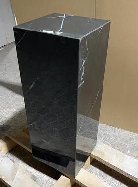 岩板黑白根亮光轻奢底座 雕塑摆件展台 售楼处酒店艺术品装饰台