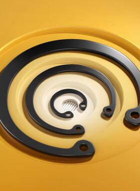 65MN锰钢孔用卡簧轴承弹性C型扣环A型GB893卡环C形孔卡内卡 M7-Φ