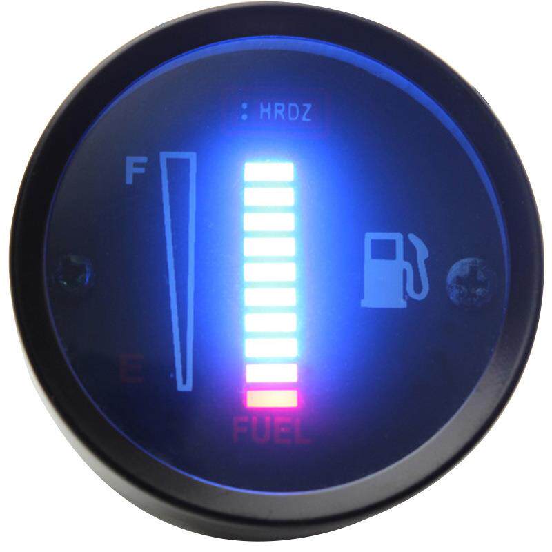 现货 汽车摩托车改装仪表 52mm2英寸 油量表12V LED燃油表