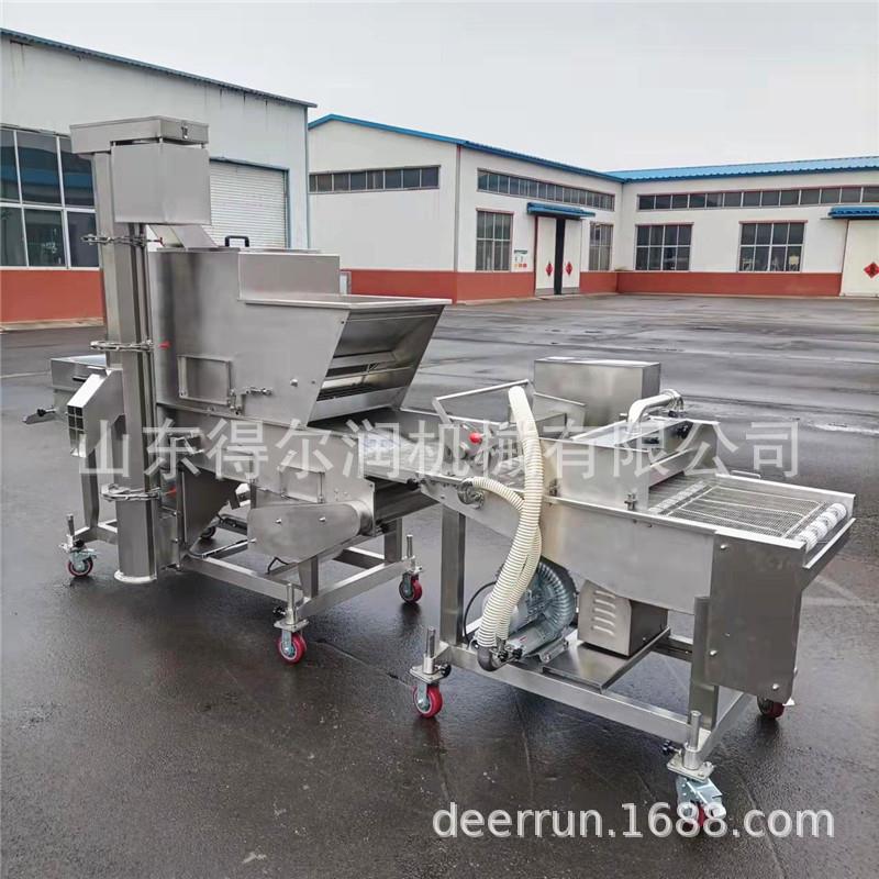 油炸食品裹面包糠机器 200型肉饼上浆上糠机 自动茄盒藕盒生产线