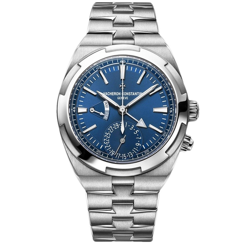 盒证[9.8新]江诗丹顿纵横四海系列钢自动机械手表男7900V双时区