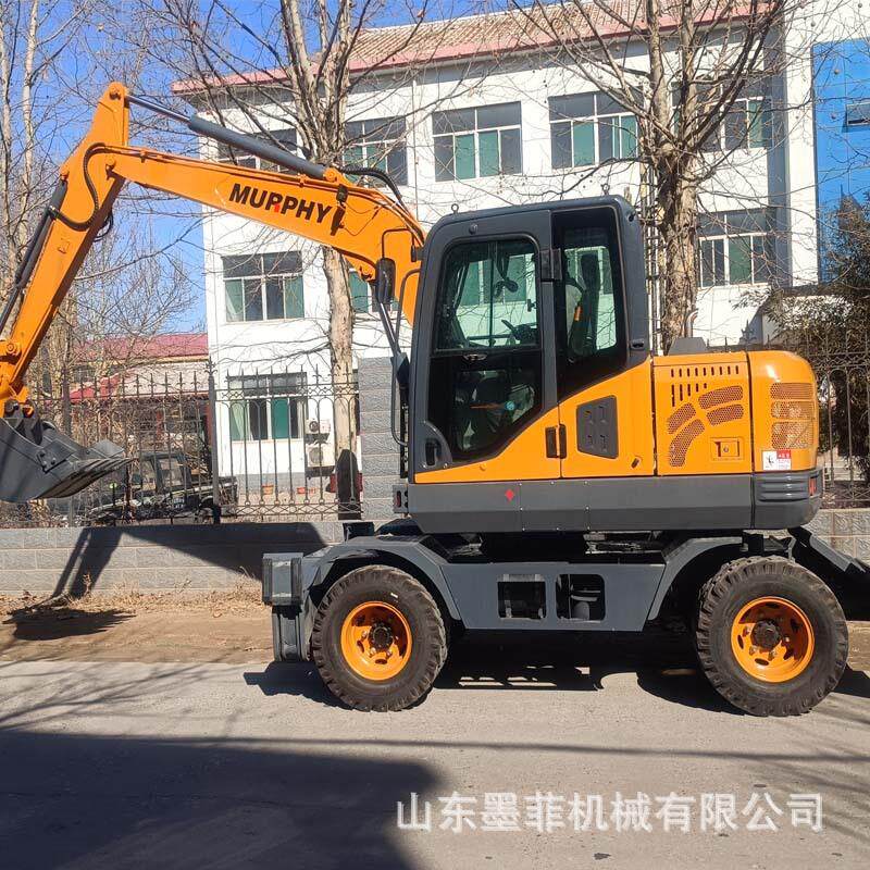 轮式挖掘机家用果园85型75型抓棉工程挖沟挖土轮胎钩机抓草抓木机