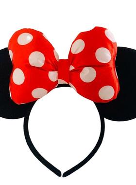 Christmas Hair Accessories for Girl Minnie Mouse Ears Headba