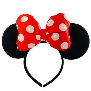 Christmas Hair Accessories for Girl Minnie Mouse Ears Headba