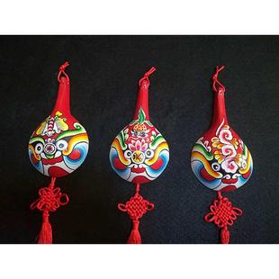 鼎麓 宝鸡民间工艺品 桐木小马勺脸谱 儿童喜爱小装饰挂件 脸谱