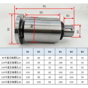 小车床主轴高强度车床床头总成带凸缘不带夹头木工车床主轴