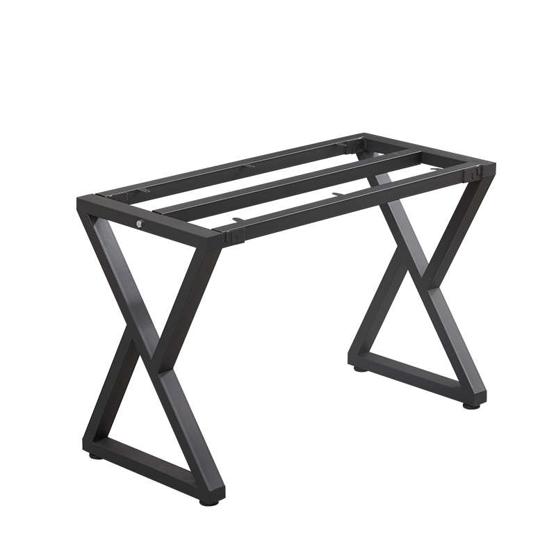 定制铁艺桌腿支架岩板大理石餐桌会议桌办公桌子桌腿架子金属台脚