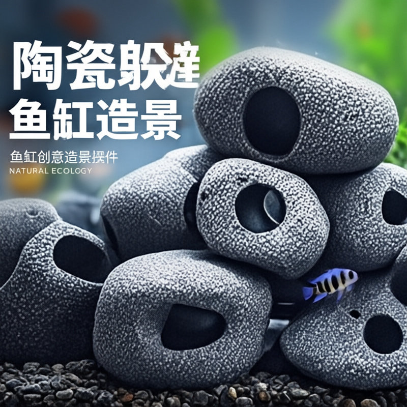 鱼缸造景摆件鱼虾乌龟躲避装饰