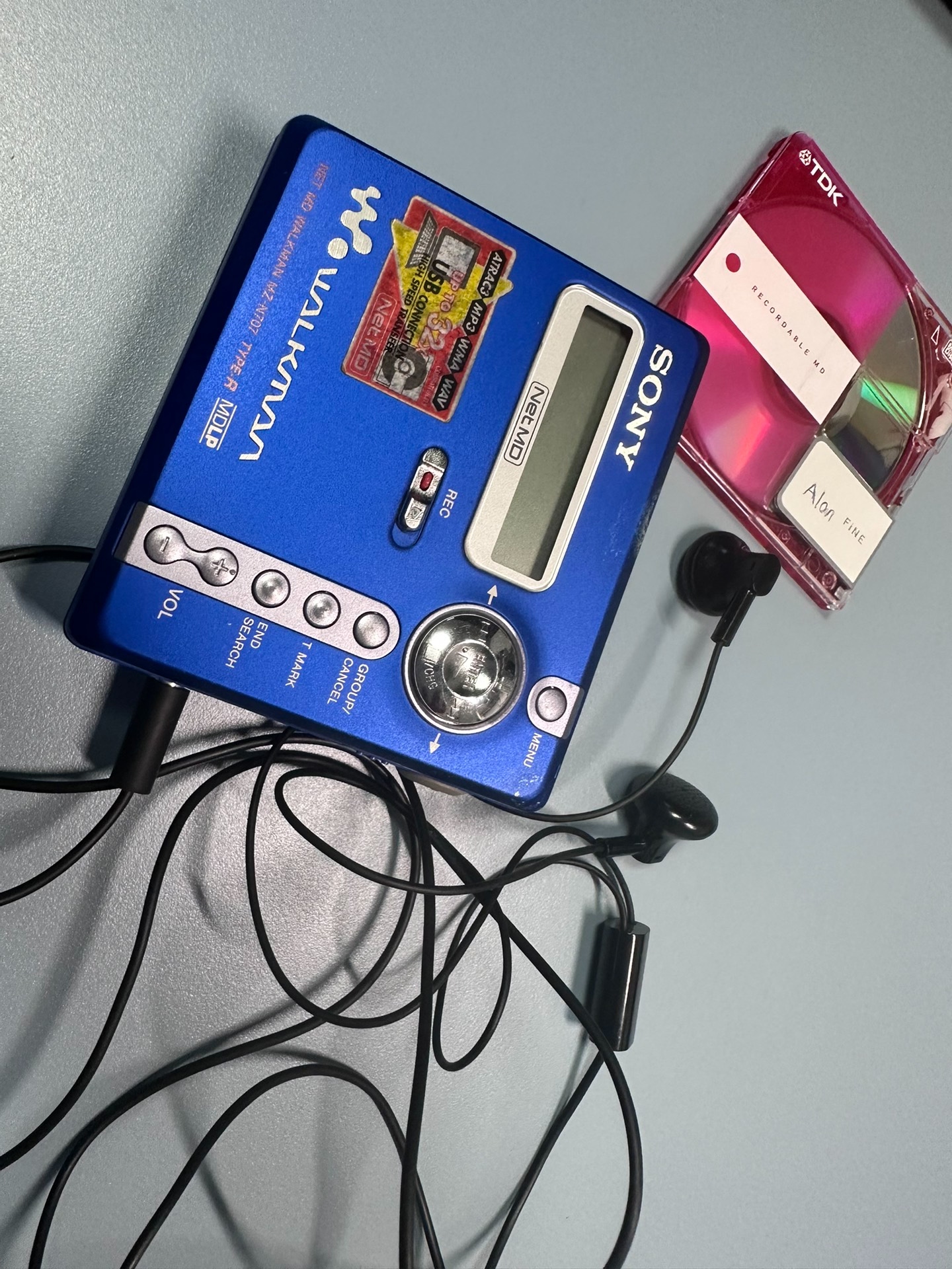 소니 MD 워크맨 MZ-N707 실버 (개인 1인 소유, 녹음 지원) 2