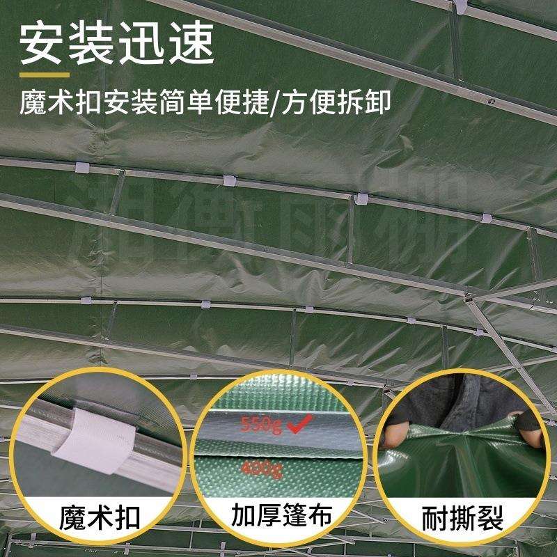 餐饮烧烤大排档推拉雨棚围布户外大型伸缩推拉移动雨棚摆摊遮阳篷