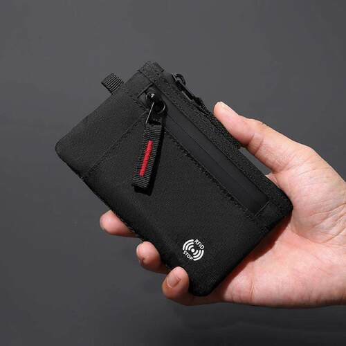 Rfid Credit Card Holder Men Wallets Luxury Nylon Slim Wallet