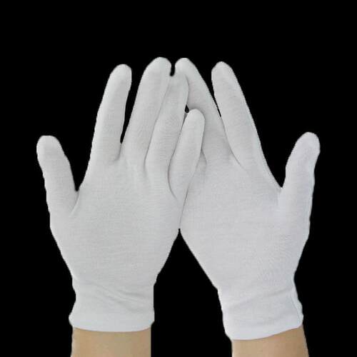 Pure cotton gloves, white work gloves, labor protection glov