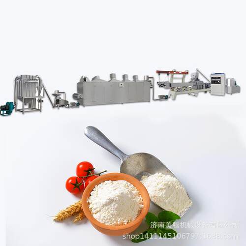 玉米糊膨化玉米粉生产线 代餐粉加工机器预糊化淀粉设备