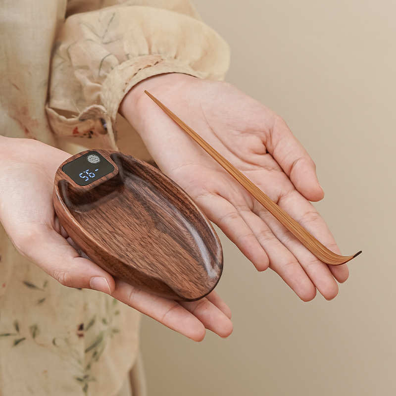 胡桃木礼电子数字则茶器款咖啡伴手定制秤茶电子秤则秤茶实木茶叶