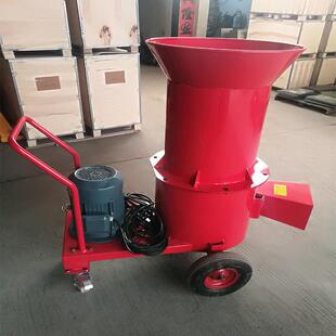 应厂中家供汽款 50-80mm树枝粉碎油机 家用小型电动小CMS型碎叶机