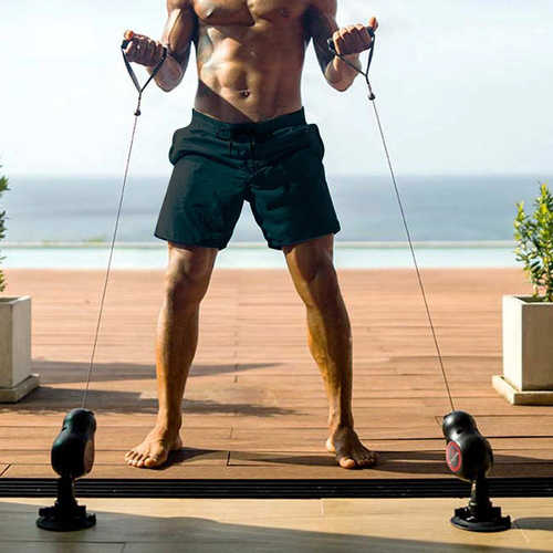 器拉伸器运动绳动拉力提绳力量吸盘训练拉力健身器拉力家用男普拉