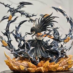 级雕 死神无月一护2.0版 本GK模面型潮玩模型二次摆件周边 升元
