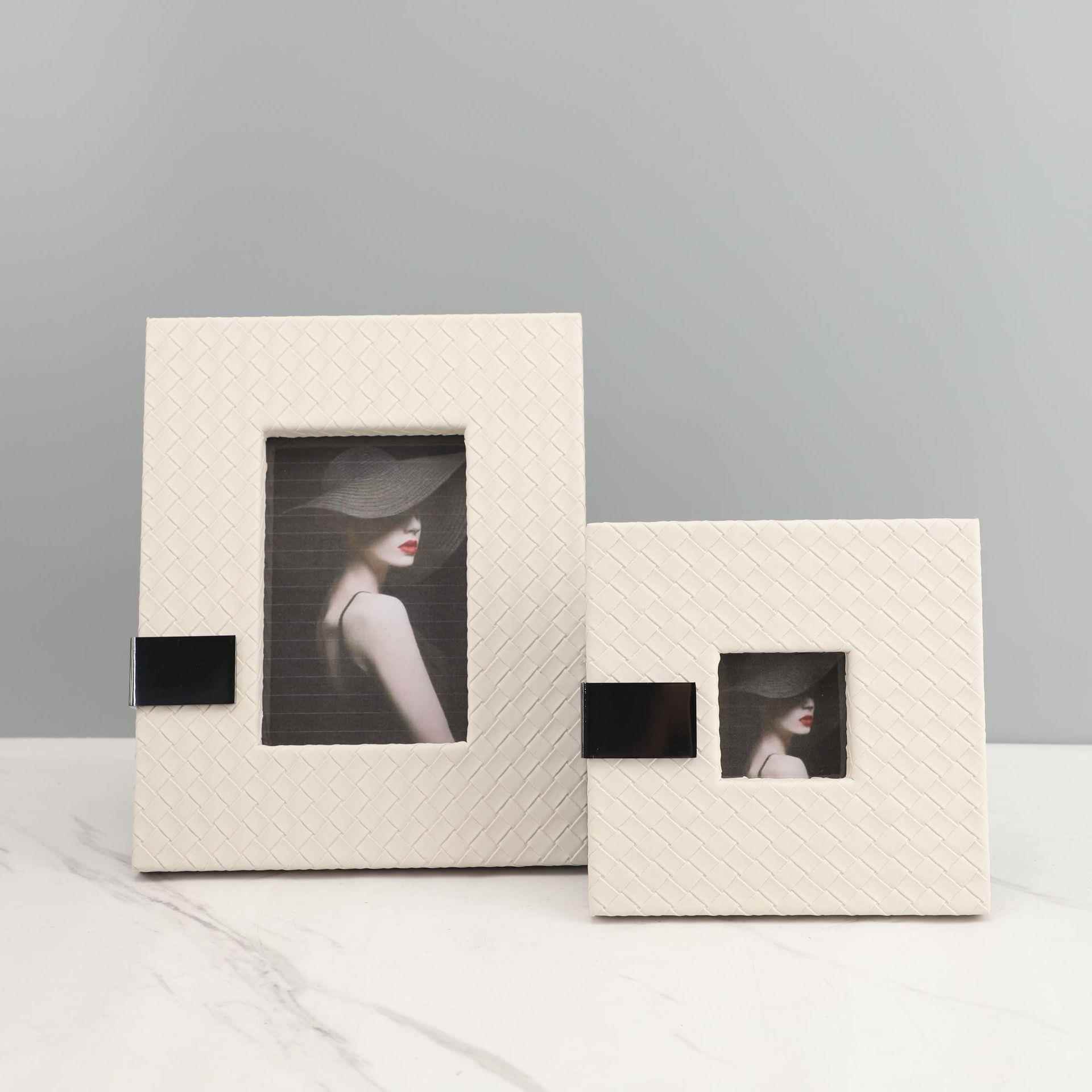 欧室式创意皮柜质相0429框摆件样板间电视卧书房客厅桌家面居饰品