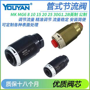 英制MK6公制MG8流量MK10调速MK20液压MK25单向30节流阀MG15G1.2B2